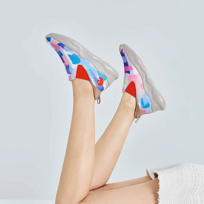 UIN Footwear Women Neon Kingdom Mijas II Canvas loafers