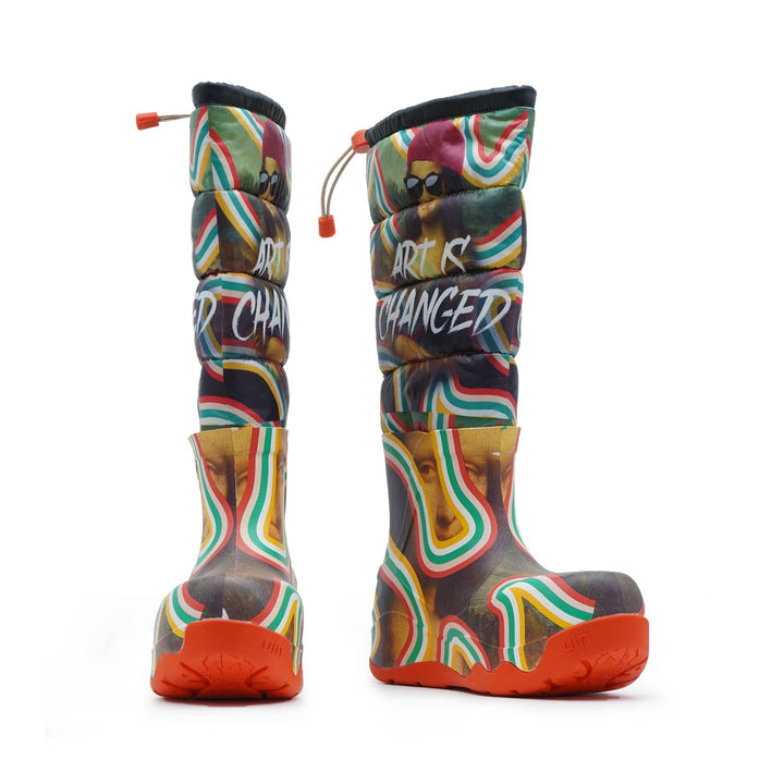 UIN Footwear Women (Pre-sale) Art Is Changed Navarra Boots Women Canvas loafers