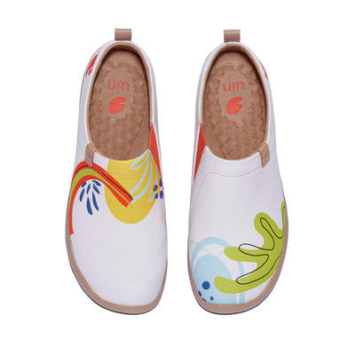 UIN Footwear Women Rainbows above the Hill Toledo I Women Canvas loafers