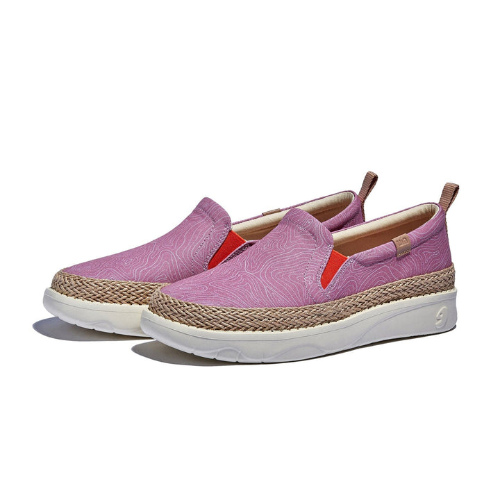 UIN Footwear Women Rose Pink Tarragona I Women Canvas loafers