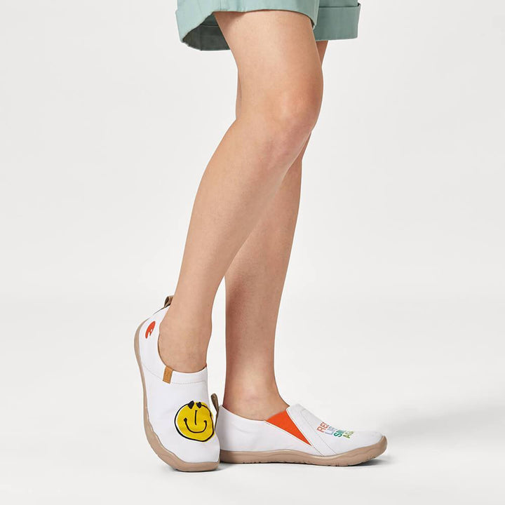 UIN Footwear Women Smiley Canvas loafers