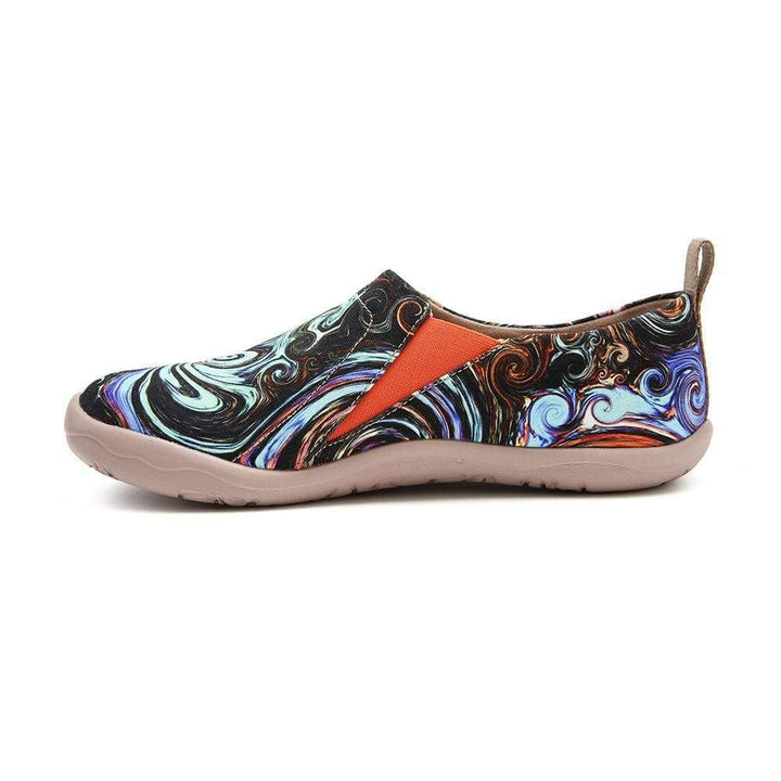 UIN Footwear Women -Starry Night- Art Paint Women Canvas Shoes Canvas loafers