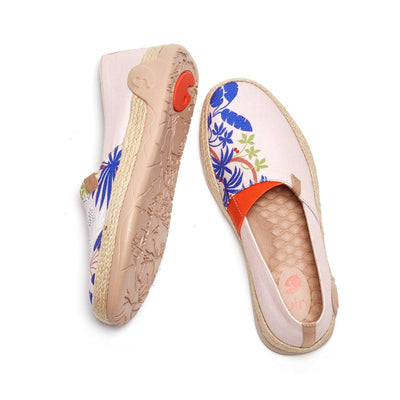 UIN Footwear Women Summer Blue Marbella Canvas loafers