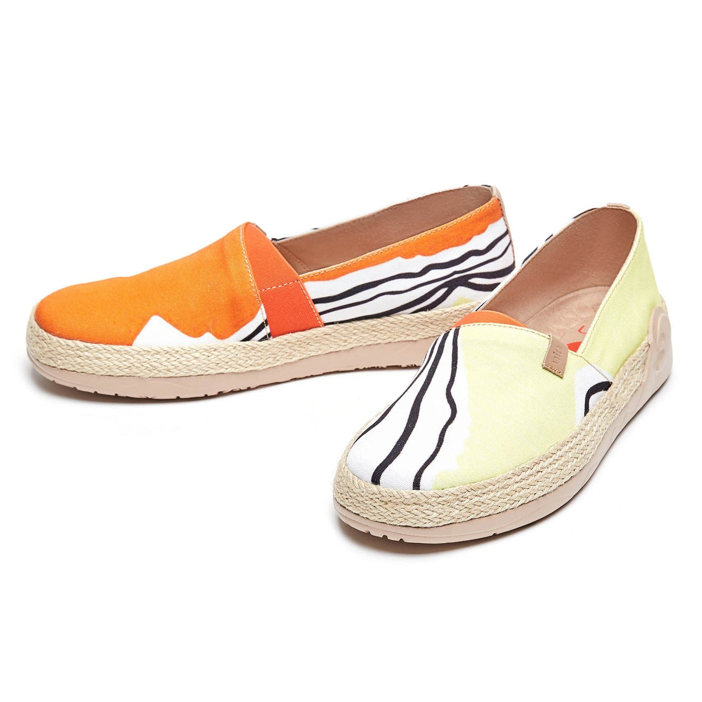 UIN Footwear Women Summer Wave Marbella Canvas loafers