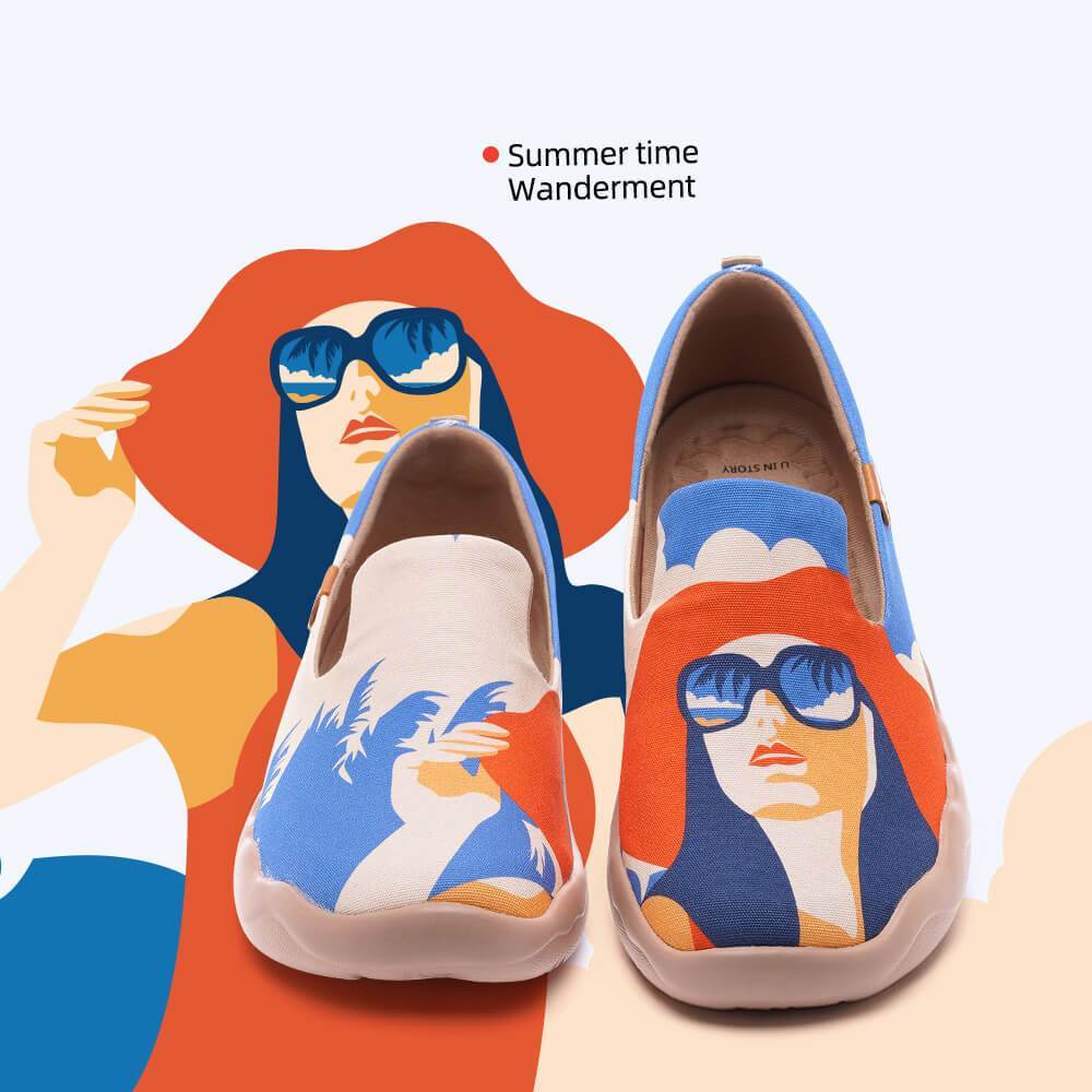 UIN Footwear Women Summertime Wanderment Canvas loafers